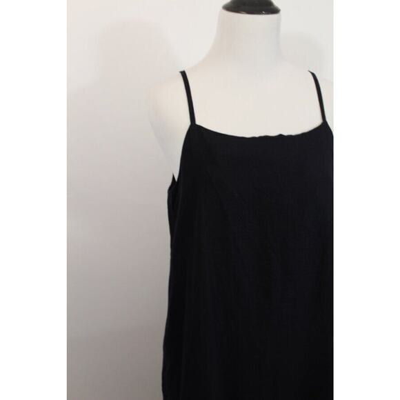 URBAN RESEARCH DOORS Sz 1 One Size Navy Linen Tank Maxi Dress - Picture 5 of 7